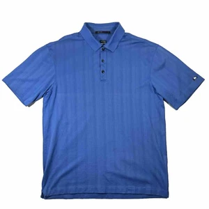 Vtg TIGER WOODS COLLECTION Nike Golf Men M Medium Blue Short Sleeve Polo Shirt - Picture 1 of 8
