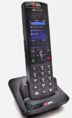 Poly VVX D230 DECT VOIP Telefon Mobilteil mit Ladestation 89B48AA#ABA - Bild 1 von 2