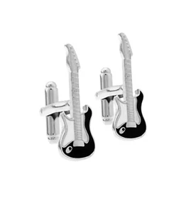 Gemelos de guitarra para hombre Camisa de negocios Manga Gemelos Boda Padre Regalo Reino Unido - Imagen 1 de 5