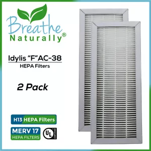 Idylis F AC-38 2pk Replacement Hepa Filters For Idylis Series Air Purifiers - Picture 1 of 5
