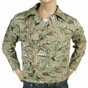 RMC JEANS RMC Herren Bikerjacke Blattmuster REDM4130 - Bild 1 von 4