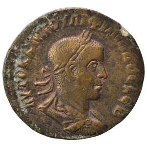 Syria,Antioch 247-249 Phillip II, AE29 (Ancient Ch VF-NGC) - Picture 1 of 4