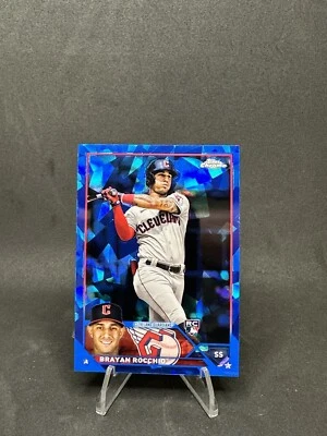 2023 Topps Chrome Sapphire Update Brayan Rocchio RC #USCS214 - Image 1 of 2
