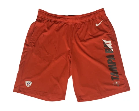 Nike Tampa Bay Buccaneers Bucs DRI-FIT NFL Equipment Red Training Shorts Size SM Cover