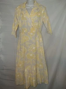Ladies Size 9/10 Lerner Pleated Front Poly/Cotton 80's Dress   - Picture 1 of 3