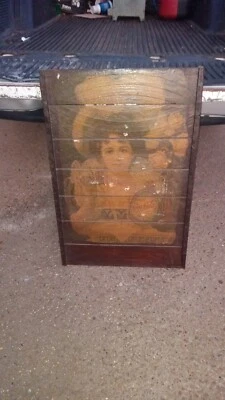 Vintage Coca-Cola Wood Slat Sign Victorian Lady Picture 24 x 36” - Image 1 of 4
