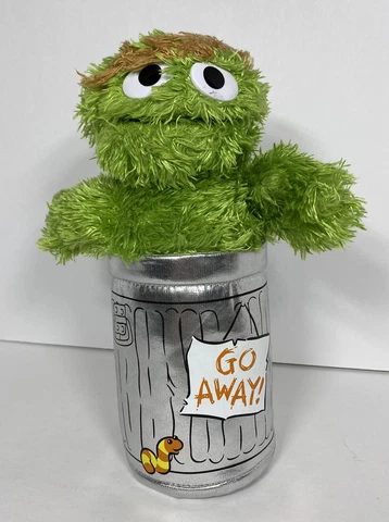 GUND Sesame Street Oscar the Grouch Go Away/Trash Can Plush Toy Stuffed Animal Cover