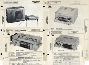 Sams Photofacts (4) Automatic, Cadillac, Philco, Riverside RADIO folders PFAX1 - Afbeelding 1 van 5