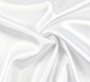 SATIN Deluxe Stoff Innenfutter Blusenstoff Nachtwäsche glänzend WEIß EUR 9,98/m - Bild 1 von 2