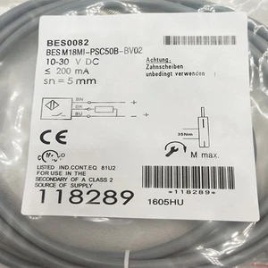 Inductive Sensor For BES0082 BES M18MI-PSC50B-BV02 Proximity  Sensor - Picture 1 of 3