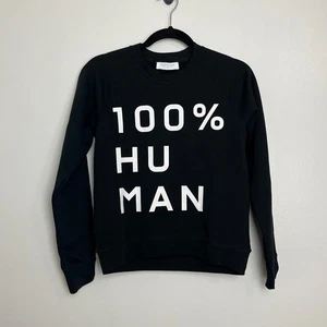 Everlane 100% Human schwarzes Sweatshirt mit Rundhalsausschnitt Damen XS Baumwolle - Bild 1 von 4