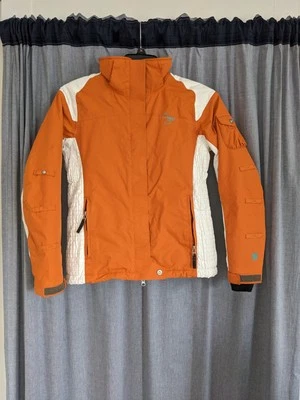 Ski Snowboard Jacket Coat Mens XS Orage Insulated Orange And White no hood - Image 1 of 4