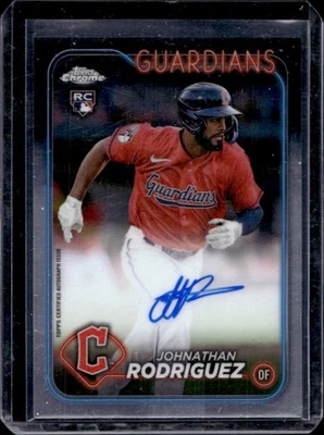 2024 Topps Chrome Update Johnathan Rodriguez Auto RC Rookie #RA-JR Guardians - Image 1 of 2
