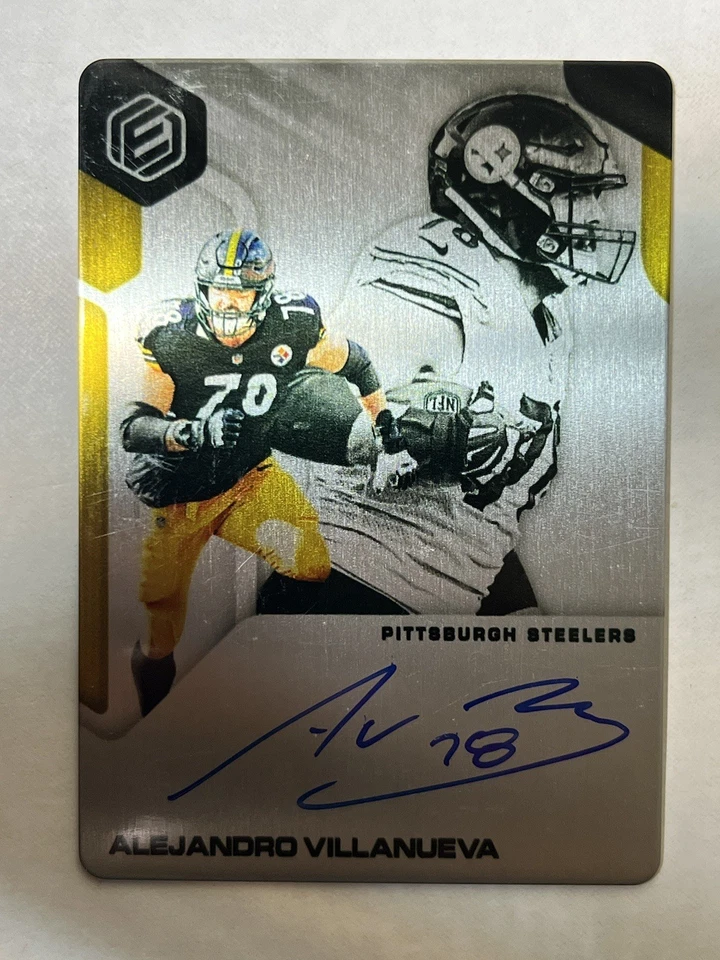 2019 Elements Alejandro Villanueva Auto /149 Metal - Image 1 of 2