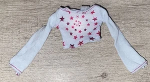 Camisa azul y estrellas rosas Barbie Fashion Avenue vintage etiqueta rosa Mattel - Imagen 1 de 3