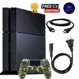 Sony PlayStation 4 500GB Jet Black Console w/ accessories - 1 YEAR WARRANTY! - Foto 1 di 1