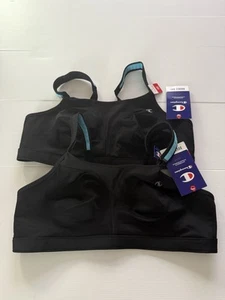 2 Champion Women's Double Dry Sports Bra Wireless Activewear Size 18C Black - Bild 1 von 8