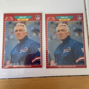 Set of 2 1989 Pro Set - #34 Marv Levy - Picture 1 of 2