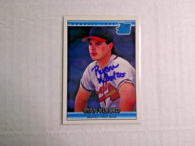 VINTAGE 1991 FOLHA AUTÓGRAFO RYAN KLESKO 13 RC NOVATO GENUÍNO FRETE GRÁTIS - Imagem 1 de 4