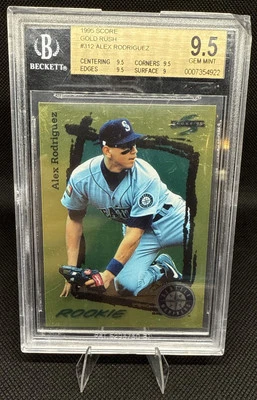 1995 Score - Gold Rush #312 Alex Rodriguez Rookie Card  - Image 1 of 2