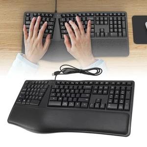 Ergonomische Kabelgebundene Tastatur ABS Leder Ergonomische Tastatur 110 Taste - Bild 1 von 24