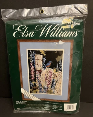 Kit Elsa Williams Needlepoint Back To Nature Bluebird # 06394 EE. UU. Sellado Foto 1 de 4