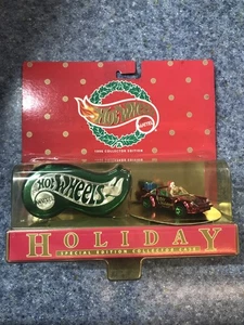Hot Wheels Holiday RED PORSCHE 911 TARGA con SANTA verde 5 radios 1996 - Imagen 1 de 2
