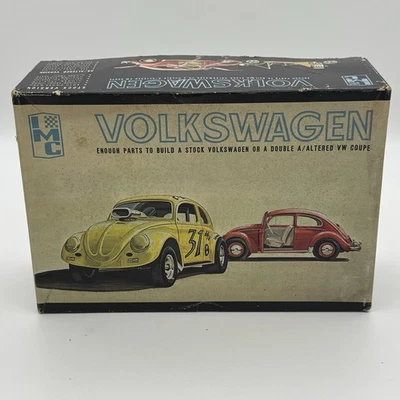 IMC 1:25 VOLKSWAGEN STOCK or Double A Altered VW COUPE Model Kit 114-200 Vintage - Image 1 of 4
