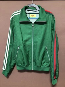 Adidas Gucci Jacquard Jacket Gg Trefoil Jersey Truck - Picture 1 of 13