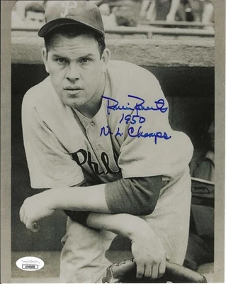 Deceased Philadelphia Phillies HOFer Robin Roberts Autographed 8x10 W/JSA COA - Image 1 of 2
