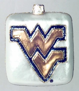 Slavic Treasures Glasscot Ornaments West VA Mountaineers-Logo Disk - Box 1689065 - Picture 1 of 1