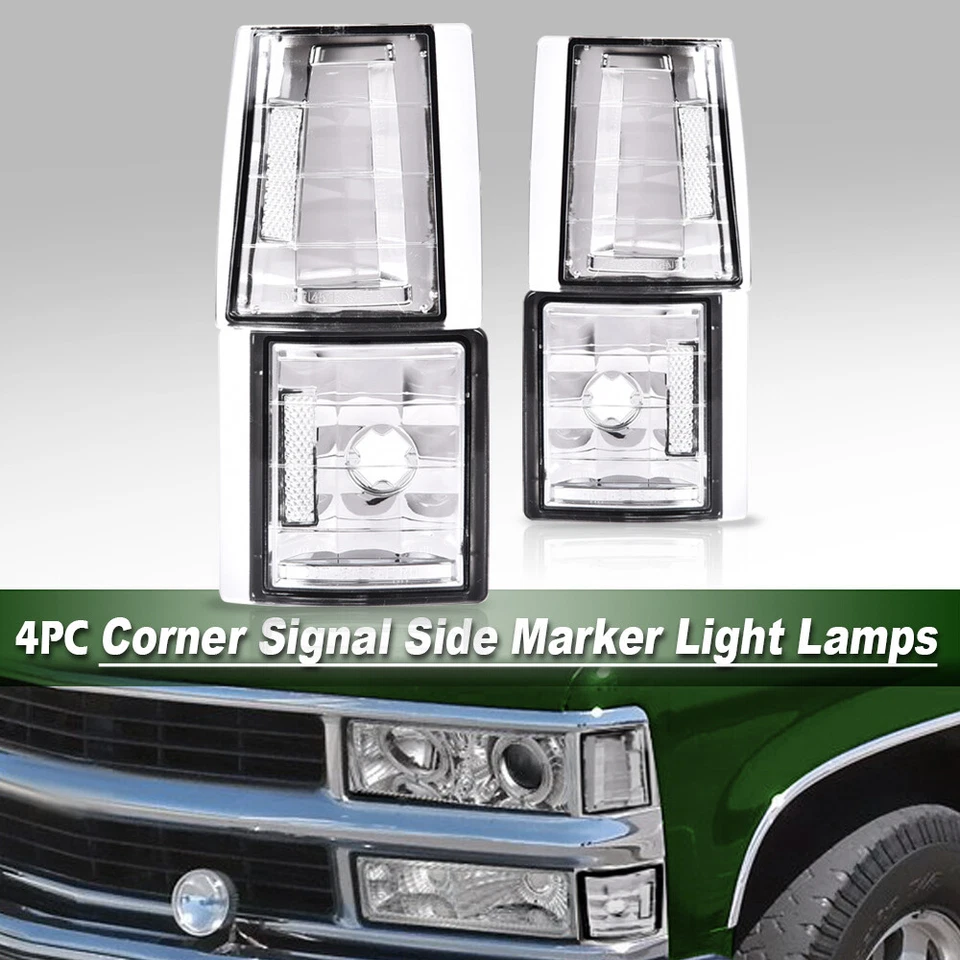 Luces esquineras transparentes aptas para Chevrolet C/K Tahoe Suburban 1994-1999 Foto 1 de 4