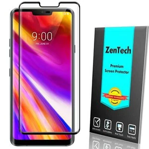 ZenTech FULL COVER Tempered Glass Screen Protector Guard Shield For LG G8 ThinQ - Picture 1 of 8
