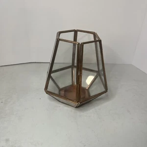 Anthropologie Metalwork Hurricane Rose Gold Small - Picture 1 of 5