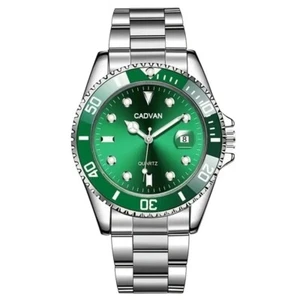Men Quartz Watch Calendar Green Divers Subm Sport Men Wristwatch Free Shipping - Picture 1 of 2