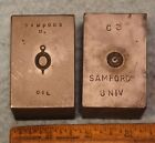 Vintage Samford University School Seal & Key Charm 2 Steel Stamping Dies Cg956