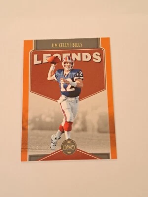 2022 Panini Legacy Football Legends Orange #111 Jim Kelly #/199 In Toploader - Image 1 of 4