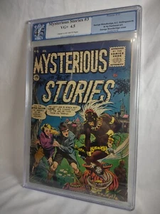 RARE 1955 MYSTERIOUS STORIES #3 WITCH DOCTOR COVER PGX 4.5 GRADED COPY ~NICE~ - Picture 1 of 10