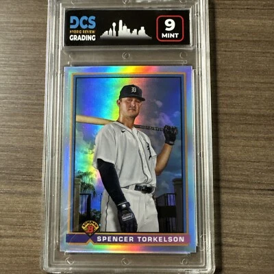 2021 Bowman Chrome Spencer Torkelson 1991 Variation DCS 9  Detroit Tigers 91B-ST - Image 1 of 4