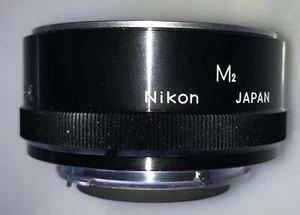 Neuwertiger Nikon M2 Macro Verlängerungsrohr Nahaufnahme Ring für 55mm Micro Objektiv EX++ - Bild 1 von 5