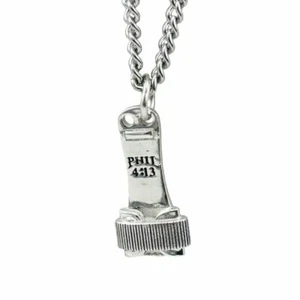 Women's Stainless Steel Gymnastics Grip Necklace - Phil 4:13 Shields of Strength - Picture 1 of 6