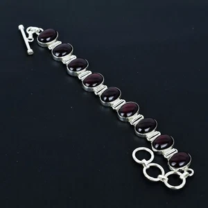 Red Flash Labradorite Bracelet 925 Sterling Silver Bracelet Handmade Bracelet - Picture 1 of 4