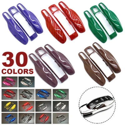 Custodia cover chiave telecomando auto rivestimento fob per Porsche 911 Macan Panamera Cayenne