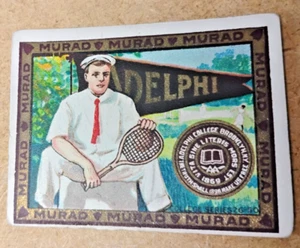 VINTAGE 1910'S T51 MURAD SIGARETTE COLLEGE SERIE ADELPHI COLLEGE - Foto 1 di 2