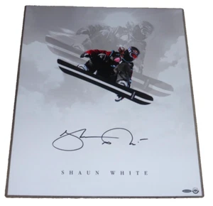SHAUN WHITE AUTOGRAPHED 20X24 PHOTO SIGNED UDA AUTO GLIDING THROUGH THE AIR RARE - Picture 1 of 4
