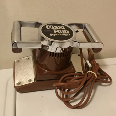 Maxi Masajeador Vintage Una Velocidad Acolchado Cuerpo Completo Unidad Funciona Foto 1 de 4