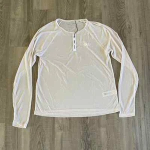 Prenda para el torso ASOS blanca cuello redondo manga larga 4505 para correr ropa activa - EE. UU. 6 - Imagen 1 de 4