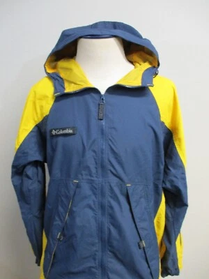 Chaqueta de Colección Columbia Para Hombres Mediana Amarilla Parka Con Capucha Tormenta Lluvia Abrigo Cortavientos Foto 1 de 4