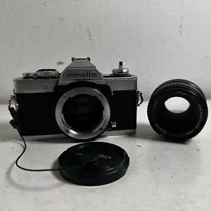 Minolta XG9 Black Silver 35mm SLR Film Camera with MD Rokkor-X 50mm Lens. - Picture 1 of 24