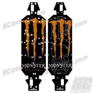 LOSI 5IVE T 4WD TRUCK CHASSIS PROTECTOR WRAP GRAPHIC ORANGE MONSTER LOSB2540 - Picture 1 of 1